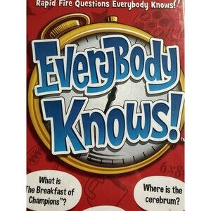 Everybody Knows Rapid Fire Questions Card Game Endless Games Ages 12+ 2 Players